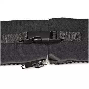 StarTech.com 40 collu (1 m) neoprēna kabeļu pārvaldības uzmava ar rāvējslēdzēju un sprādzi – 1,2 collu (3 cm) diametrs – datora/PC strāvas/tīkla/AV vadu pārsegs/pārvaldnieks – elastīgs kabeļu organizētāja apvalks – melna