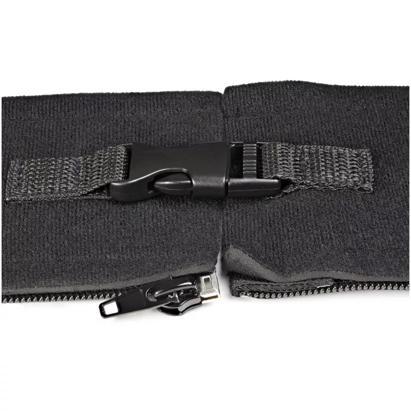 StarTech.com 40 collu (1 m) neoprēna kabeļu pārvaldības uzmava ar rāvējslēdzēju un sprādzi – 1,2 collu (3 cm) diametrs – datora/PC strāvas/tīkla/AV vadu pārsegs/pārvaldnieks – elastīgs kabeļu organizētāja apvalks – melna