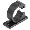 StarTech.com 100 Adhesive kabeļu pārvaldības skavas Melns - tīkls/Ethernet/Office Desk/Computer Cord Organizer - Sticky kabelis/Wire Holders - Nylon Self Adhesive Clamp UL/94V-2 Fire Rated