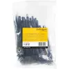 StarTech.com 6 collu (15cm) atkārtoti izmantojamās kabeļu saites - 1/4 collas (7mm) platas, 1-3/8 collas (35mm) saišķa diametrs, 50lb (22kg) stiepes izturība, atvienojamās neilona saites, iekštelpām/ārā, 94V-2/UL sarakstā, 100 gab. iepakojumā - melnas