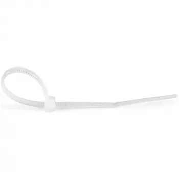 StarTech.com 4 collu (10 cm) kabeļu saites – 1/16 collas (2 mm) platas, 7/8 collas (22 mm) saiņa diametrs, 18 mārciņas (8 kg) stiepes izturība, neilona pašbloķējošas rāvējslēdzēja saites ar izliektu galu – 94V-2/UL sarakstā, 1000 gab. iepakojumā – balta
