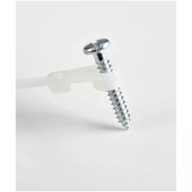 StarTech.com 8 collu (20cm) kabeļu saites ar montāžas atveri - 1/8 collas (4mm) platas, 2 collu (52mm) saišķa diametrs, 50 mārciņu (22kg) stiepes izturība, neilons 66 pašbloķējošās saites ar skrūvju atveri, UL sarakstā, 100 iepakojumā