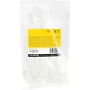 StarTech.com 6 collu (15 cm) kabeļu saites ar montāžas caurumu – 1/8 collas (3 mm) platas, 1-1/2 collu (40 mm) saišķa diametrs, 40 lb (18 kg) stiepes izturība, neilona 66 pašbloķējošas saites ar skrūvju caurumu, UL sarakstā, 100 gab.