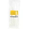 StarTech.com 10 collu (25 cm) kabeļu saites - 1/8 collu (4 mm) platas, 2-5/8 collu (68 mm) saišķa diametrs, 50 mārciņu (22 kg) stiepes izturība, neilona pašfiksējošas rāvējslēdzēju saites ar izliektu galu - 94V-2/UL sarakstā, 100 gab. iepakojumā - Baltas