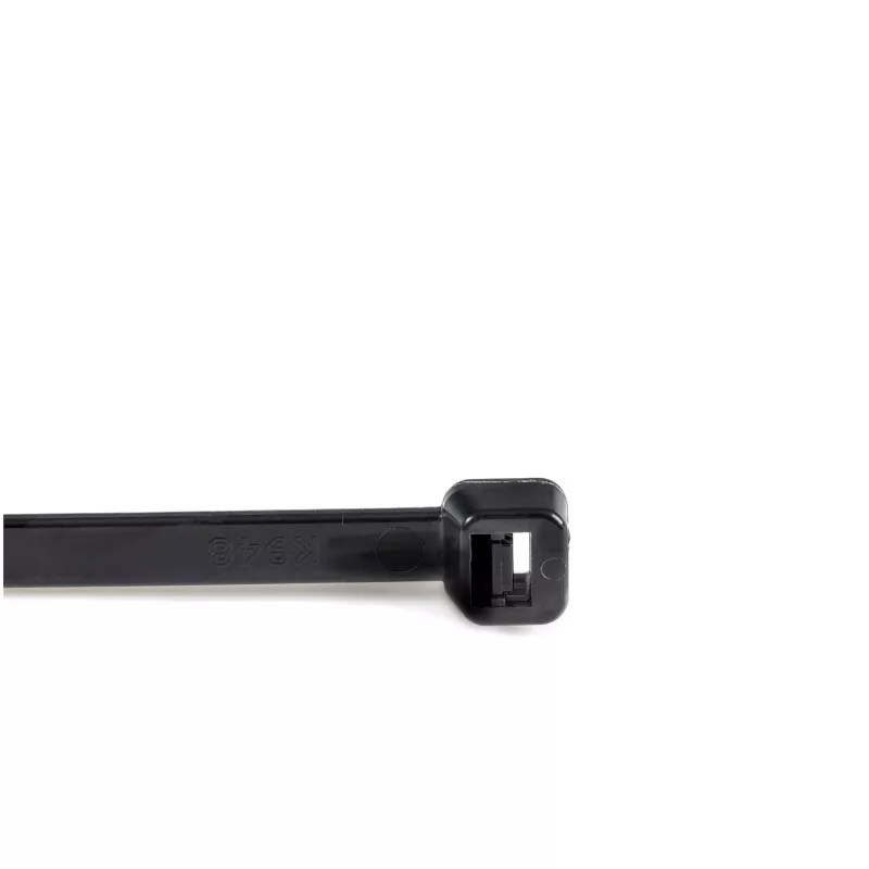 StarTech.com 8 collu (20 cm) kabeļu saites – 1/8 collu (4 mm) platas, 2-1/8 collu (55 mm) saišķa diametrs, 50 mārciņu (22 kg) stiepes izturība, neilona pašfiksējošas rāvējslēdzēja saites ar izliektu galu – 94V-2/UL sarakstā, 1000 gab. iepakojums – melnas