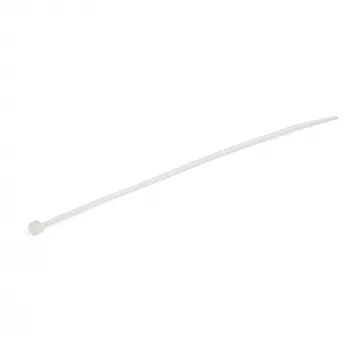 StarTech.com 100-Pack 6 collu(15cm) kabeļu saites - 1/8 collu(3.6mm) platas, 1-3/8 collu(39mm) sainīša diametrs, 40lb(18kg) stiepes izturība, neilona pašfiksējošas rāvējslēdzēja saites ar izliektu galu, UL sarakstā, balta - TAA