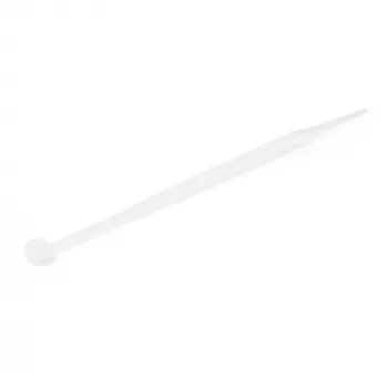 StarTech.com 4 collu (10 cm) kabeļu saites - 1/16 collas (2 mm) platas, 7/8 collas (22 mm) saišķa diametrs, 18 mārciņu (8 kg) stiepes izturība, neilona pašbloķējošas rāvējslēdzēja saites ar izliektu galu - 94V-2/UL sarakstā, 100 iepakojumā - balts