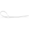 StarTech.com 4 collu (10 cm) kabeļu saites - 1/16 collas (2 mm) platas, 7/8 collas (22 mm) saišķa diametrs, 18 mārciņu (8 kg) stiepes izturība, neilona pašbloķējošas rāvējslēdzēja saites ar izliektu galu - 94V-2/UL sarakstā, 100 iepakojumā - balts