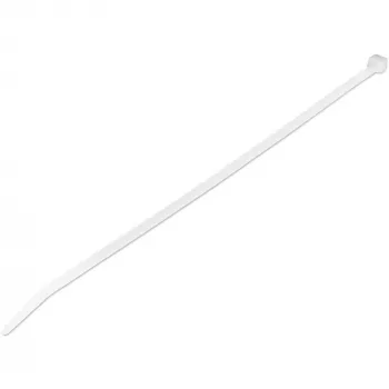 StarTech.com 10 collu (25 cm) kabeļu saites — 1/8 collas (4 mm) platas, 2-5/8 collu (68 mm) saišķa diametrs, 50 mārciņu (22 kg) stiepes izturība, neilona pašfiksējošās rāvējslēdzēja saites ar izliektu galu, 94V-2/UL sertificētas, 1000 gab. iepakojumā — balta