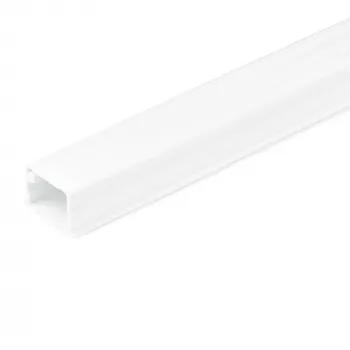 StarTech.com ciets kabeļu pārvaldības kanāls ar līmlenti un vāciņu, 3/4 collas (19 mm) P x 1/2 collas (13 mm) A - 6 pēdas (1,8 m) garš, PVC tīkla/strāvas vadu slēpšanas komplekts - sienas vadu kanālu sistēma, UL sarakstā