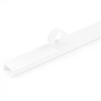 StarTech.com ciets kabeļu pārvaldības kanāls ar līmlenti un vāciņu, 3/4 collas (19 mm) P x 1/2 collas (13 mm) A - 6 pēdas (1,8 m) garš, PVC tīkla/strāvas vadu slēpšanas komplekts - sienas vadu kanālu sistēma, UL sarakstā