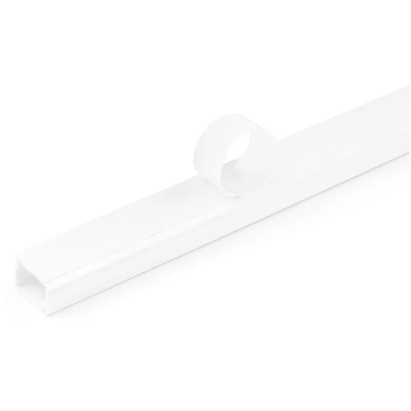 StarTech.com ciets kabeļu pārvaldības kanāls ar līmlenti un vāciņu, 3/4 collas (19 mm) P x 1/2 collas (13 mm) A - 6 pēdas (1,8 m) garš, PVC tīkla/strāvas vadu slēpšanas komplekts - sienas vadu kanālu sistēma, UL sarakstā