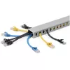 StarTech.com Open Slot kabeļu pārvaldības kanāls ar pārsegu, 1-1/2 collas (38 mm) P x 1 colla (25 mm) A - 6,5 pēdas (2 m) garš - 1/4 collas (8 mm) spraugas, PVC tīkla kabeļu slēpnis/sienas vadu kanāls, maks. 20 kabeļi, iekļauts UL sarakstā
