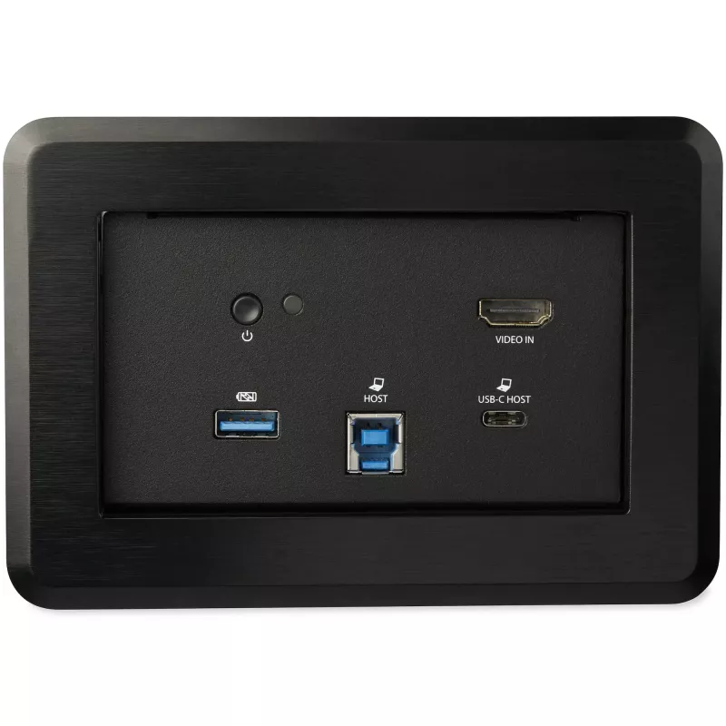 StarTech.com konferenču telpas dokstacija - universāla klēpjdatoru dokstacija - 4K HDMI, 60 W strāvas padeve, USB centrmezgls, GbE, audio - iebūvējams galda savienotājbloks ātrajām sanāksmēm/konferenču telpām