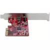 StarTech.com 1-Port USB 3.2 Gen 2x2 PCIe Card, USB-C 20Gbps SuperSpeed PCI Express 3.0 x4 kontrolieris Card, USB Type-C Adapter Card, Data Only, Windows/macOS/Linux, TAA