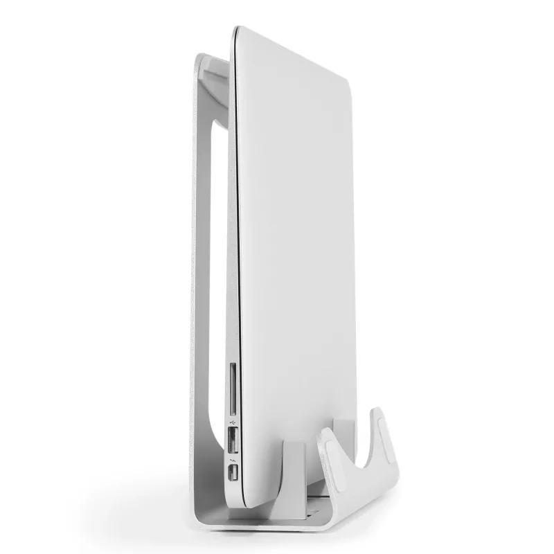 StarTech.com klēpjdatora statīvs – 2-in-1 klēpjdatora pacēlājs vai vertikālais statīvs – ideāli piemērots ultrabook datoriem un MacBook Pro/Air – ergonomisks leņķa klēpjdatora turētājs biroja galdam – sudraba krāsā, alumīnijs