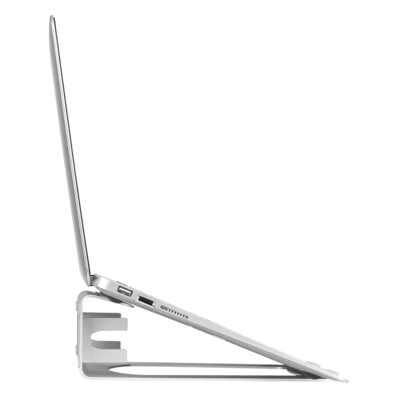 StarTech.com klēpjdatora statīvs – 2-in-1 klēpjdatora pacēlājs vai vertikālais statīvs – ideāli piemērots ultrabook datoriem un MacBook Pro/Air – ergonomisks leņķa klēpjdatora turētājs biroja galdam – sudraba krāsā, alumīnijs