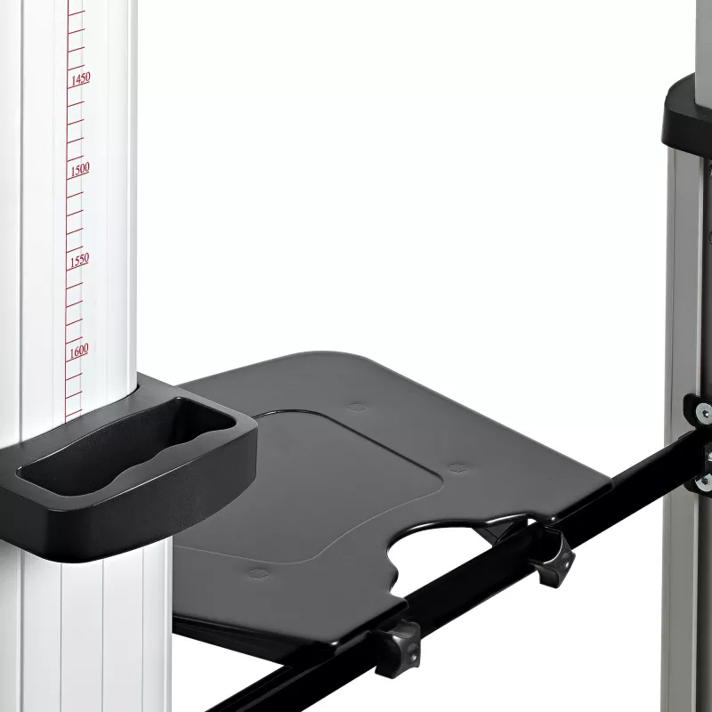 StarTech.com Dubults TV ratiņi 37–60 collu VESA televizoriem līdz 110 mārciņām/50 kg katram – augstumā regulējams TV stiprinājums, pārvietojami displeja ratiņi ar aprīkojuma plauktiem – ritoši TV ratiņi ar riteņiem – ritošs TV statīvs