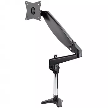 StarTech.com galda stiprinājuma monitora svira vienam VESA displejam līdz 32 collām vai 49 collu platekrānam 8 kg/17,6 lb - pilnas kustības šarnīra un augstuma regulējama - C veida skava, caurlaide - viena monitora svira
