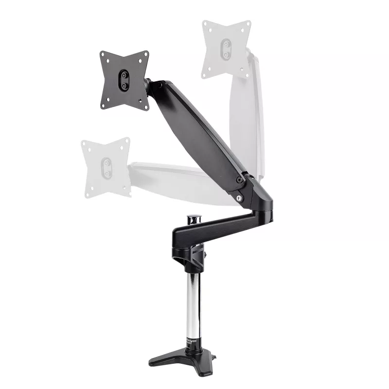 StarTech.com galda stiprinājuma monitora svira vienam VESA displejam līdz 32 collām vai 49 collu platekrānam 8 kg/17,6 lb - pilnas kustības šarnīra un augstuma regulējama - C veida skava, caurlaide - viena monitora svira