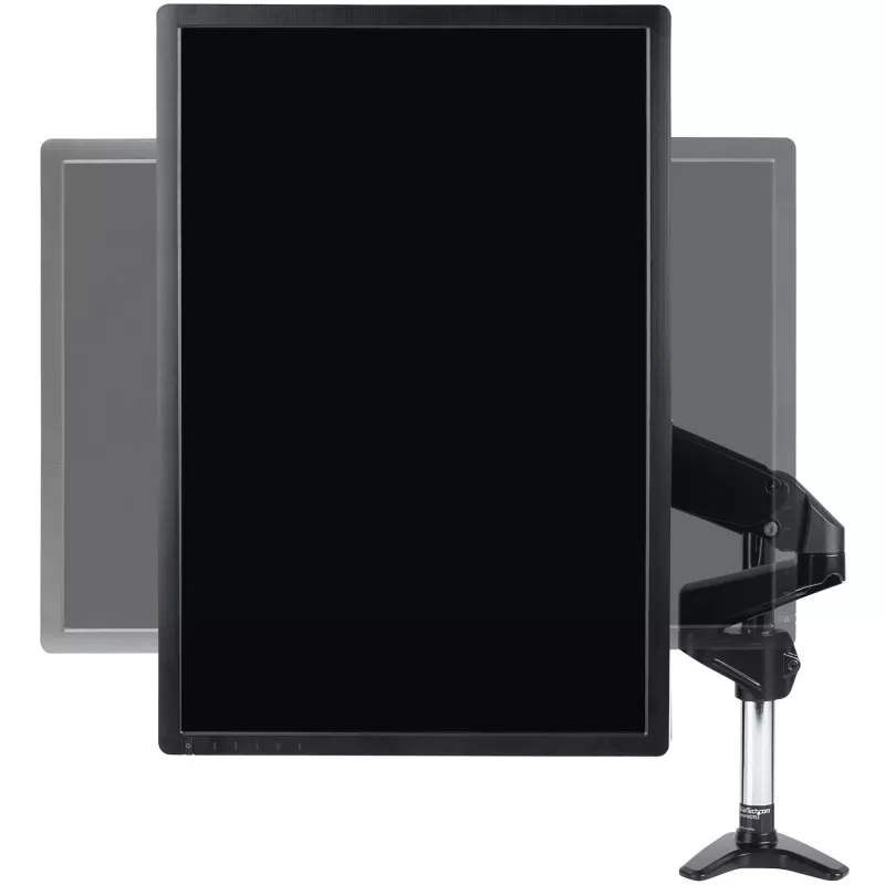 StarTech.com galda stiprinājuma monitora svira vienam VESA displejam līdz 32 collām vai 49 collu platekrānam 8 kg/17,6 lb - pilnas kustības šarnīra un augstuma regulējama - C veida skava, caurlaide - viena monitora svira
