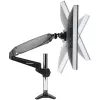 StarTech.com galda stiprinājuma monitora svira vienam VESA displejam līdz 32 collām vai 49 collu platekrānam 8 kg/17,6 lb - pilnas kustības šarnīra un augstuma regulējama - C veida skava, caurlaide - viena monitora svira