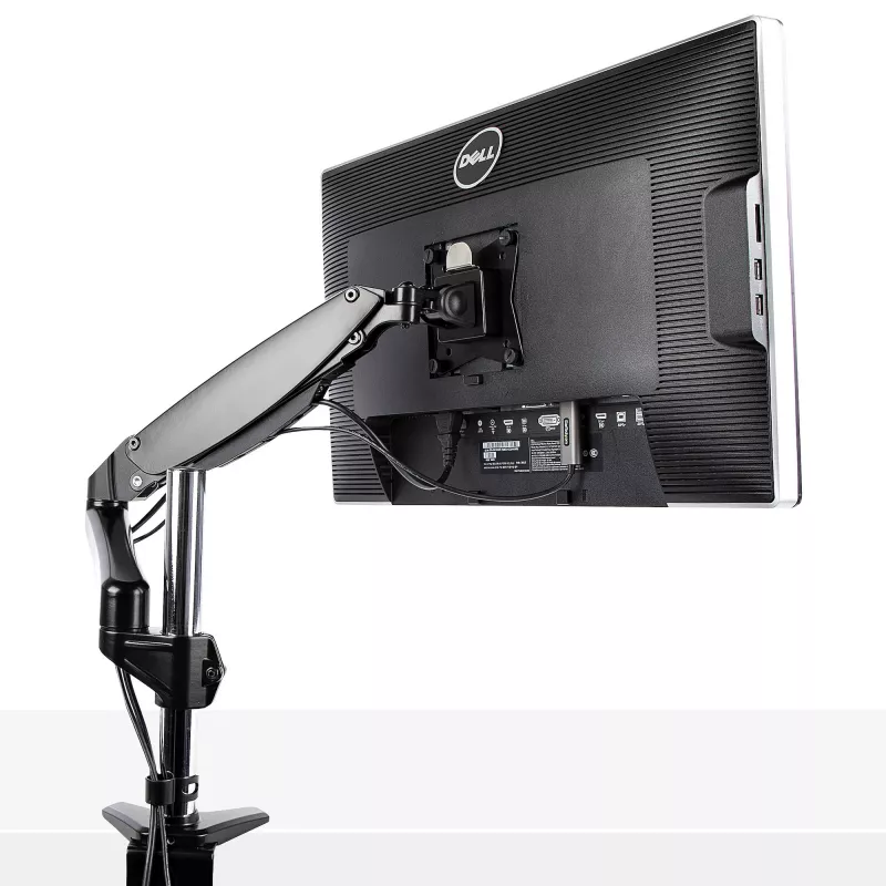 StarTech.com galda stiprinājuma monitora svira vienam VESA displejam līdz 32 collām vai 49 collu platekrānam 8 kg/17,6 lb - pilnas kustības šarnīra un augstuma regulējama - C veida skava, caurlaide - viena monitora svira