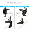 StarTech.com galda stiprinājuma monitora svira vienam VESA displejam līdz 32 collām vai 49 collu platekrānam 8 kg/17,6 lb - pilnas kustības šarnīra un augstuma regulējama - C veida skava, caurlaide - viena monitora svira