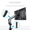 StarTech.com galda stiprinājuma monitora svira vienam VESA displejam līdz 32 collām vai 49 collu platekrānam 8 kg/17,6 lb - pilnas kustības šarnīra un augstuma regulējama - C veida skava, caurlaide - viena monitora svira
