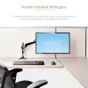 StarTech.com galda stiprinājuma monitora svira vienam VESA displejam līdz 32 collām vai 49 collu platekrānam 8 kg/17,6 lb - pilnas kustības šarnīra un augstuma regulējama - C veida skava, caurlaide - viena monitora svira