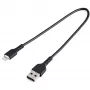 StarTech.com 12 collu (30 cm) izturīgs, melns USB-A – Lightning kabelis – pastiprinātas izturības, raupjš, ar aramīda šķiedru, USB Type A – Lightning lādētāja/sinhronizācijas strāvas vads – Apple MFi sertificēts iPad/iPhone 12