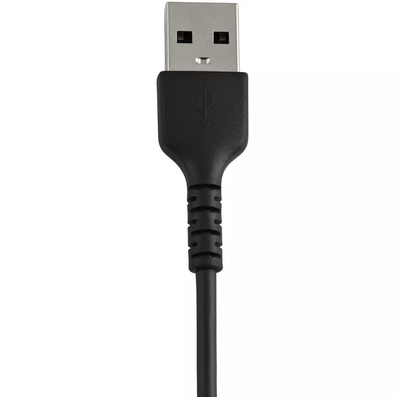 StarTech.com 12 collu (30 cm) izturīgs, melns USB-A – Lightning kabelis – pastiprinātas izturības, raupjš, ar aramīda šķiedru, USB Type A – Lightning lādētāja/sinhronizācijas strāvas vads – Apple MFi sertificēts iPad/iPhone 12