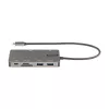 StarTech.com USB C daudzportu adapteris - HDMI 4K 30Hz vai VGA ceļojumu dokstacija - 5Gbps USB 3.0 centrmezgls (USB A / USB C porti) - 100W strāvas padeve - SD/microSD - GbE - 30cm kabelis - USB C mini dokstacija