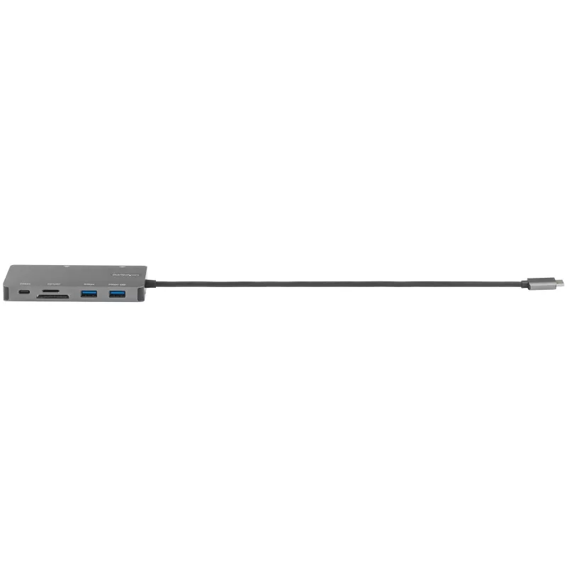 StarTech.com USB C daudzportu adapteris - HDMI 4K 30Hz vai VGA ceļojumu dokstacija - 5Gbps USB 3.0 centrmezgls (USB A / USB C porti) - 100W strāvas padeve - SD/microSD - GbE - 30cm kabelis - USB C mini dokstacija