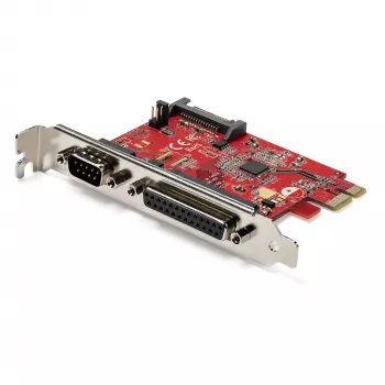StarTech.com PCIe karte ar seriālo un paralēlo pieslēgvietu - PCI Express kombinētais adapteris ar 1x DB25 paralēlo pieslēgvietu un 1x RS232 seriālo pieslēgvietu - paplašināšanas/kontroliera karte - PCIe printera karte