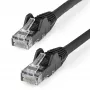 StarTech.com 7m CAT6 Ethernet kabelis - LSZH (Low Smoke Zero Halogen) - 10 Gigabit 250Mhz 100W PoE RJ45 10GbE UTP tīkla ielāpu vads ar aizsardzību pret aizķeršanos un stiepes samazinājumu - melns, CAT 6, ETL Verified, 24AWG