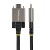 StarTech.com 20 collu (50 cm) sānu skrūvju bloķēšanas USB-C kabelis 10 Gbit/s - USB 3.1/3.2 Gen 2 Type-C kabelis - 100 W (5 A) jaudas piegādes uzlāde, DP Alt režīms - divkārša skrūvju bloķēšana - USB-C vads uzlādei/sinhronizācijai
