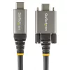 StarTech.com 20 collu (50 cm) sānu skrūvju bloķēšanas USB-C kabelis 10 Gbit/s - USB 3.1/3.2 Gen 2 Type-C kabelis - 100 W (5 A) jaudas piegādes uzlāde, DP Alt režīms - divkārša skrūvju bloķēšana - USB-C vads uzlādei/sinhronizācijai
