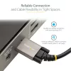 StarTech.com 20 collu (50 cm) sānu skrūvju bloķēšanas USB-C kabelis 10 Gbit/s - USB 3.1/3.2 Gen 2 Type-C kabelis - 100 W (5 A) jaudas piegādes uzlāde, DP Alt režīms - divkārša skrūvju bloķēšana - USB-C vads uzlādei/sinhronizācijai