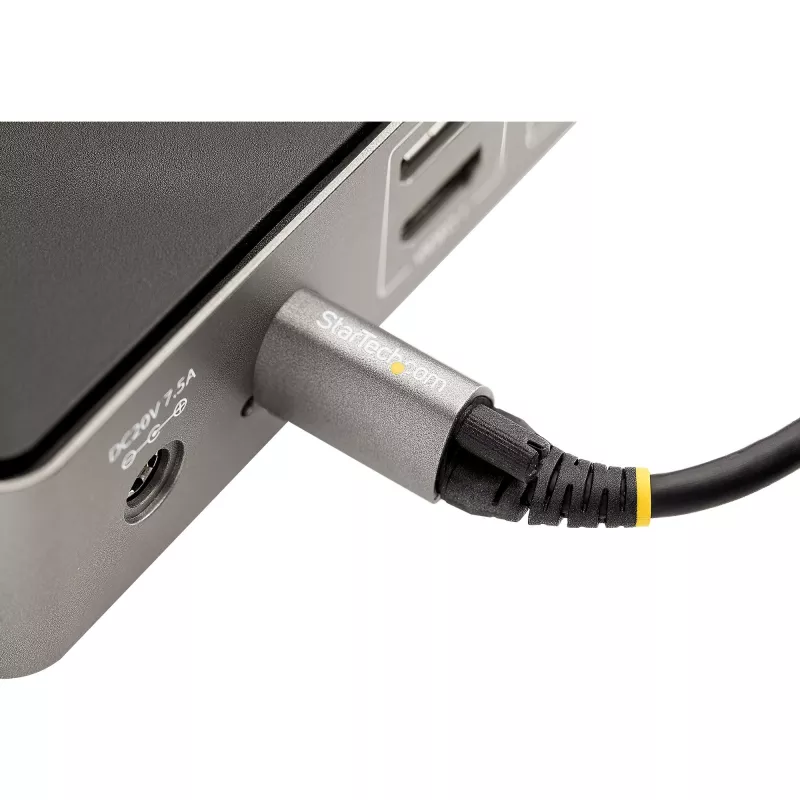 StarTech.com 20 collu (50 cm) augšējās skrūves fiksējošs USB C kabelis 10 Gbps - USB 3.1/3.2 Gen 2 Type-C kabelis - 100 W (5 A) Power Delivery uzlāde, DP Alt Mode - viena skrūves fiksācija, USB-C vads uzlādei/sinhronizācijai