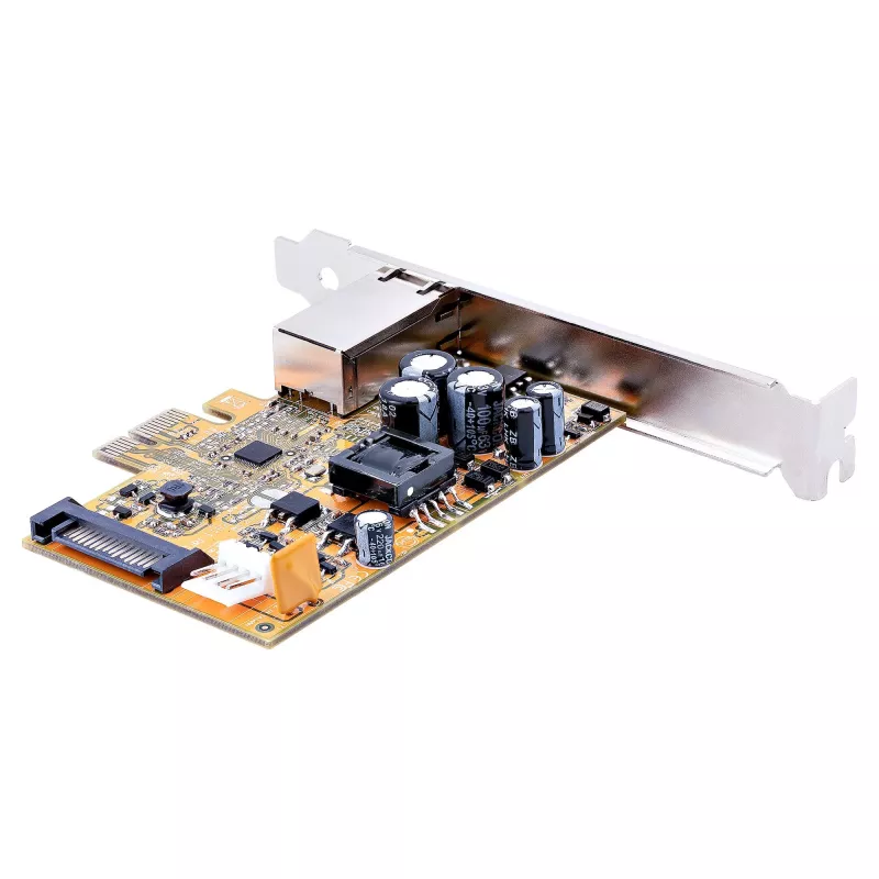 StarTech.com 1 pieslēgvieta 2,5 Gbps PoE tīkla karte, PCIe Ethernet karte ar RJ45, 30W 802.3at PoE NIC galddatoriem/serveriem, tīkla PoE LAN adapteris ar zema profila kronšteinu, NBaseT, Windows/Linux