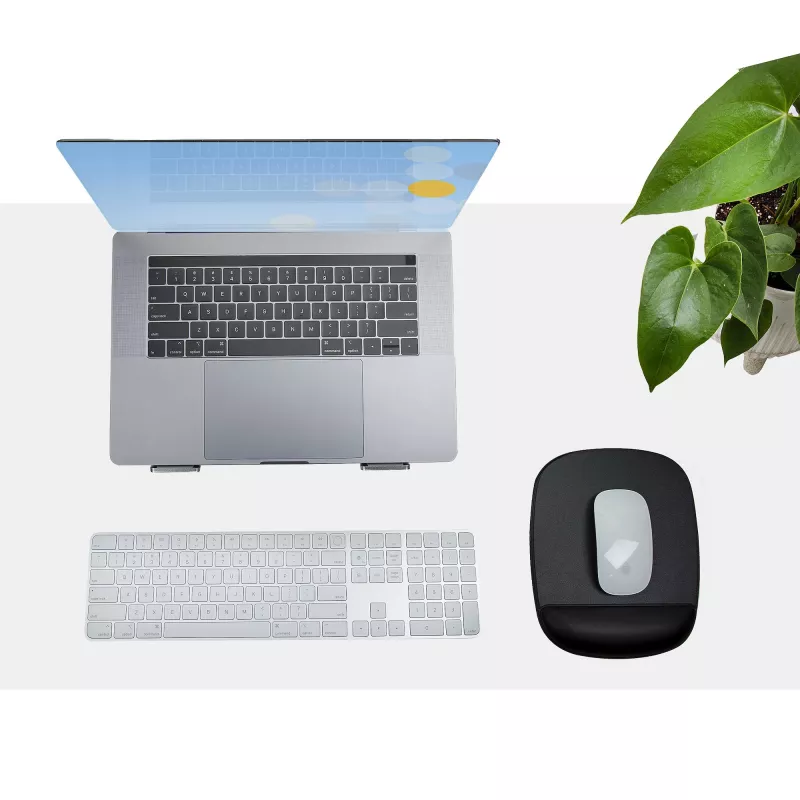 StarTech.com peles paliktnis ar plaukstas balstu, 6,7x7,1x0,8 collas (17x18x2 cm), ergonomisks peles paliktnis ar plaukstas atbalstu, galda plaukstas paliktnis ar neslīdošu PU pamatni, polsterēts gēla peles paliktnis ar plaukstas balstu