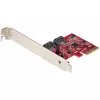 StarTech.com SATA PCIe karte - 2 pieslēgvietu PCIe SATA paplašināšanas karte - 6Gbps - pilna/zema profila - PCI Express uz SATA adapteris/kontrolieris - ASM1062R SATA RAID - PCIe uz SATA pārveidotājs