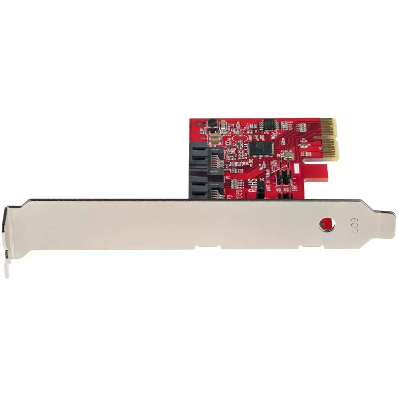 StarTech.com SATA PCIe karte - 2 pieslēgvietu PCIe SATA paplašināšanas karte - 6Gbps - pilna/zema profila - PCI Express uz SATA adapteris/kontrolieris - ASM1062R SATA RAID - PCIe uz SATA pārveidotājs