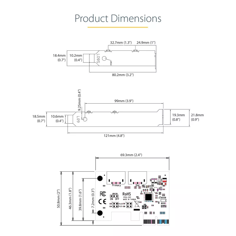 StarTech.com SATA PCIe karte - 2 pieslēgvietu PCIe SATA paplašināšanas karte - 6Gbps - pilna/zema profila - PCI Express uz SATA adapteris/kontrolieris - ASM1062R SATA RAID - PCIe uz SATA pārveidotājs