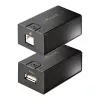 StarTech.com 150 m (492 pēdas) USB 2.0 pagarinātājs, izmantojot Cat5e/Cat6 Ethernet kabeli, ārēji barots USB paplašinātājs caur RJ45/tīkla kabeli, USB caur Ethernet kabeļa pagarinātājs/adapteris
