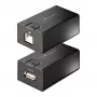 StarTech.com 150 m (492 pēdas) USB 2.0 pagarinātājs, izmantojot Cat5e/Cat6 Ethernet kabeli, ārēji barots USB paplašinātājs caur RJ45/tīkla kabeli, USB caur Ethernet kabeļa pagarinātājs/adapteris
