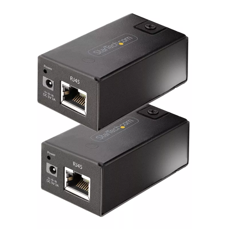 StarTech.com 150 m (492 pēdas) USB 2.0 pagarinātājs, izmantojot Cat5e/Cat6 Ethernet kabeli, ārēji barots USB paplašinātājs caur RJ45/tīkla kabeli, USB caur Ethernet kabeļa pagarinātājs/adapteris