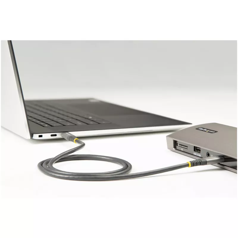 StarTech.com 50 cm (20 collas) USB C kabelis 10 Gbit/s – USB 3.1 Type-C kabelis – 100 W (5 A) strāvas padeves uzlāde, DP Alt režīms – USB-C vads USB-C klēpjdatoram/tālrunim/ierīcei – uzlāde/sinhronizācija