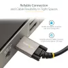 StarTech.com 0,9 m (1 m) sānu skrūvju fiksējošs USB C kabelis 10 Gbps – USB-IF sertificēts USB-C kabelis – USB 3.1/3.2 Gen 2 Type-C kabelis – 100 W (5 A) Power Delivery lādēšana, DP Alt režīms – divkārša skrūvju fiksācija – USB-C vads lādēšanai/sinhronizācijai